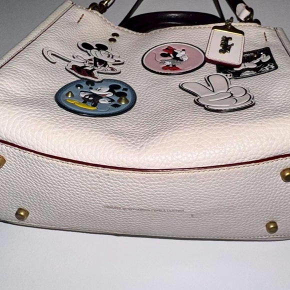 Coach Cream Satchel with Disney Patches - Picture 4 of 8